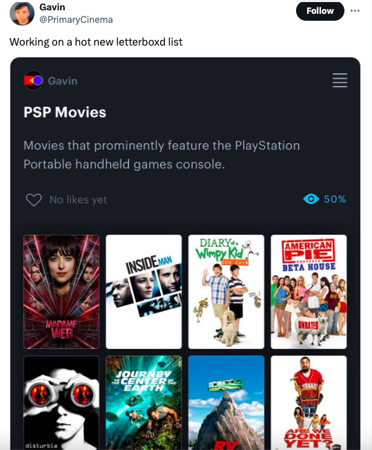 games - Gavin Working on a hot new letterboxd list Gavin Psp Movies Movies that prominently feature the PlayStation Portable handheld games console. No yet Madame Web disturbia Inside Man Diary. Wimpy Kid Journey Center. Earth 50% American Pie Spresente B