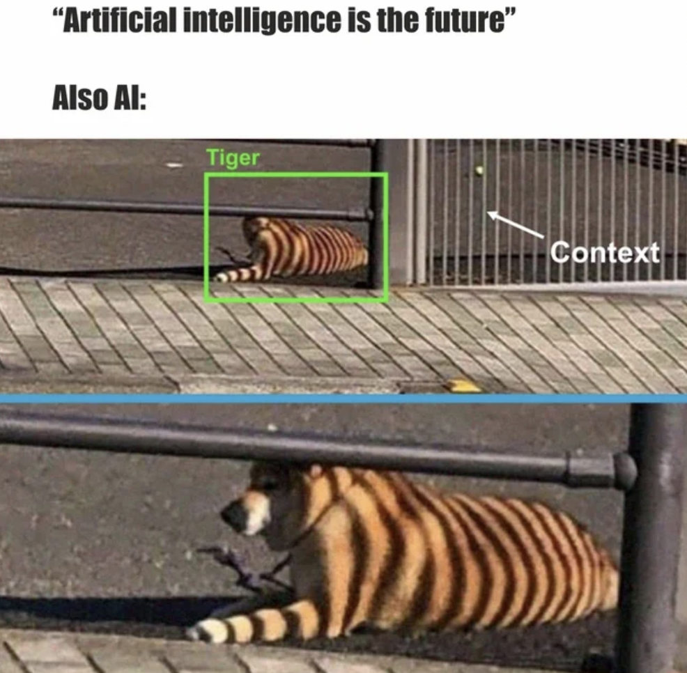 siberian tiger - "Artificial intelligence is the future" Also Al Tiger Context