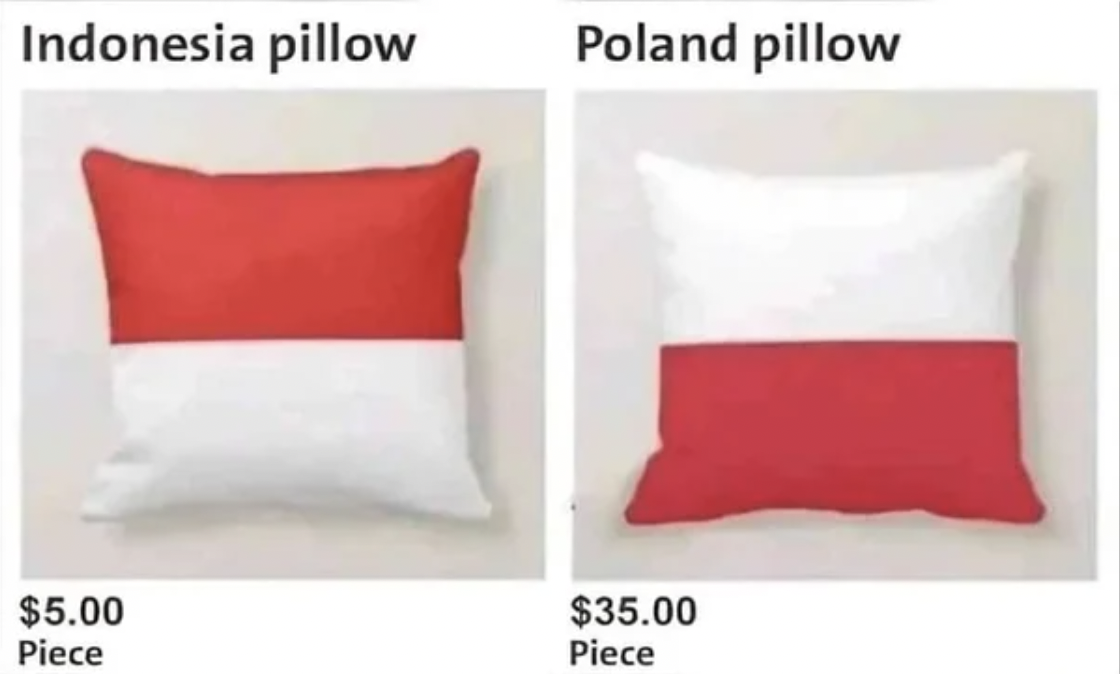 cushion - Indonesia pillow Poland pillow $5.00 Piece $35.00 Piece