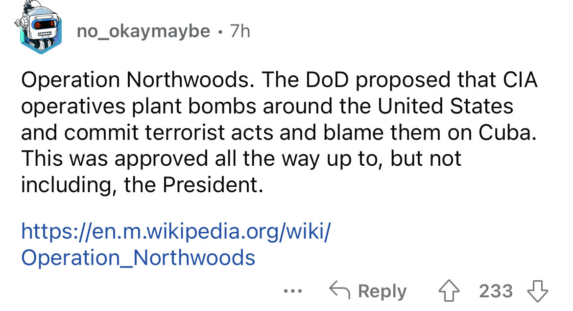 donald trump georgia voters tweet - no_okaymaybe 7h Operation Northwoods. The DoD proposed that Cia operatives plant bombs around the United States and commit terrorist acts and blame them on Cuba. This was approved all the way up to, but not including, t