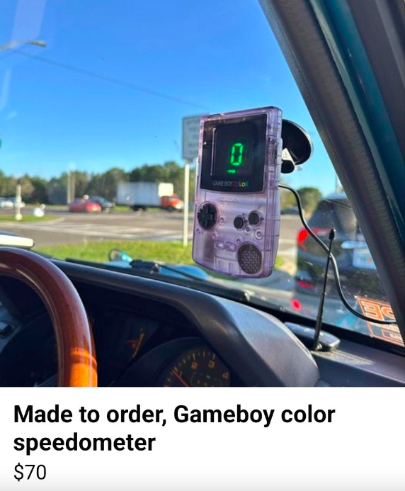driving - Made to order, Gameboy color speedometer $70