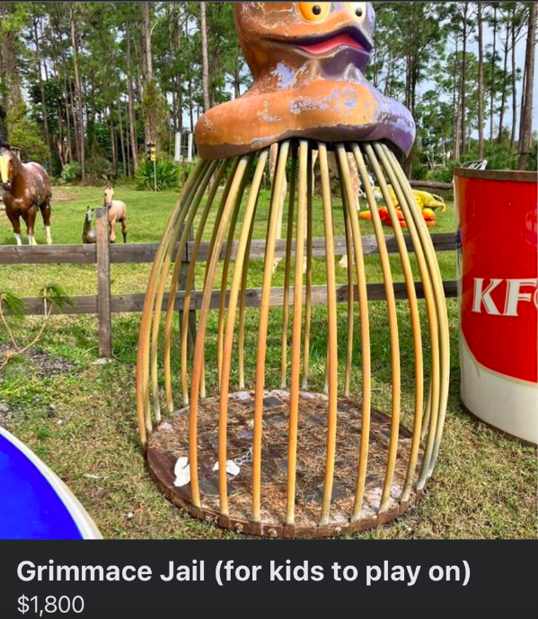 cattle - Grimmace Jail for kids to play on $1,800 Kf