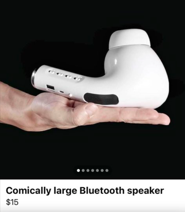 hand - Comically large Bluetooth speaker $15