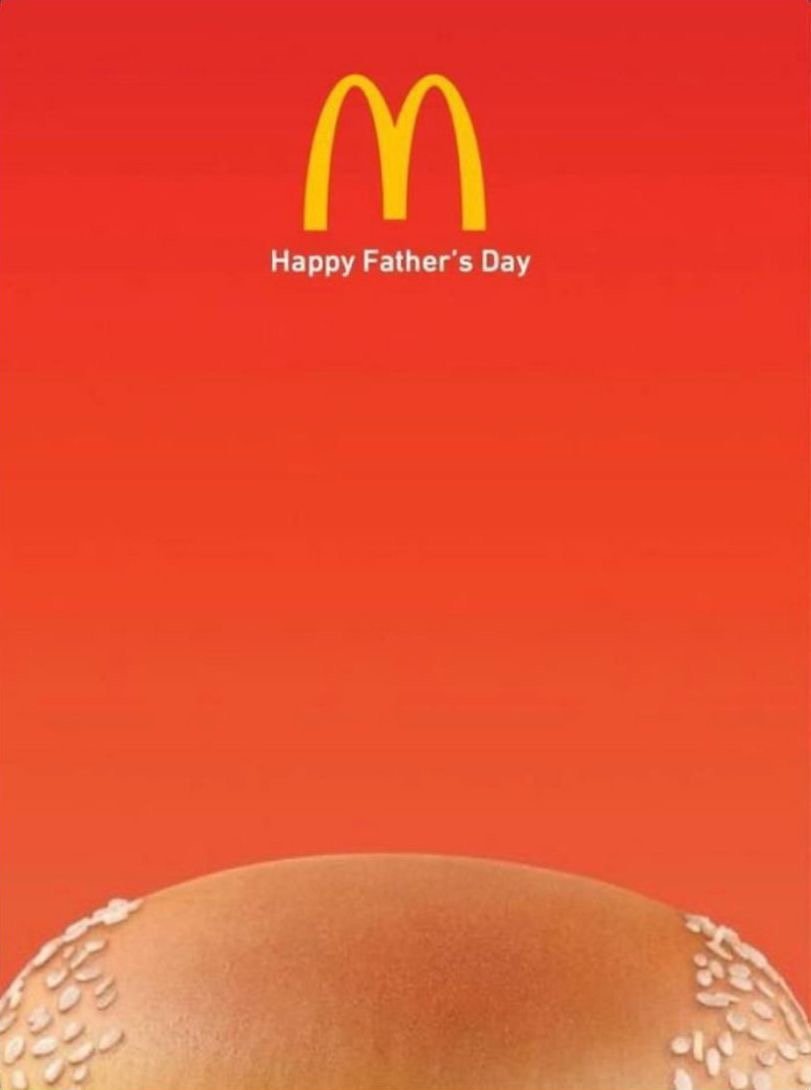 mcdonalds happy fathers day ad - M Happy Father's Day