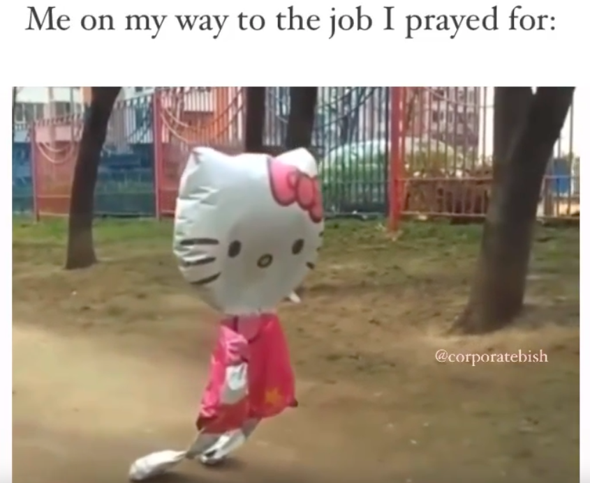 child - Me on my way to the job I prayed for