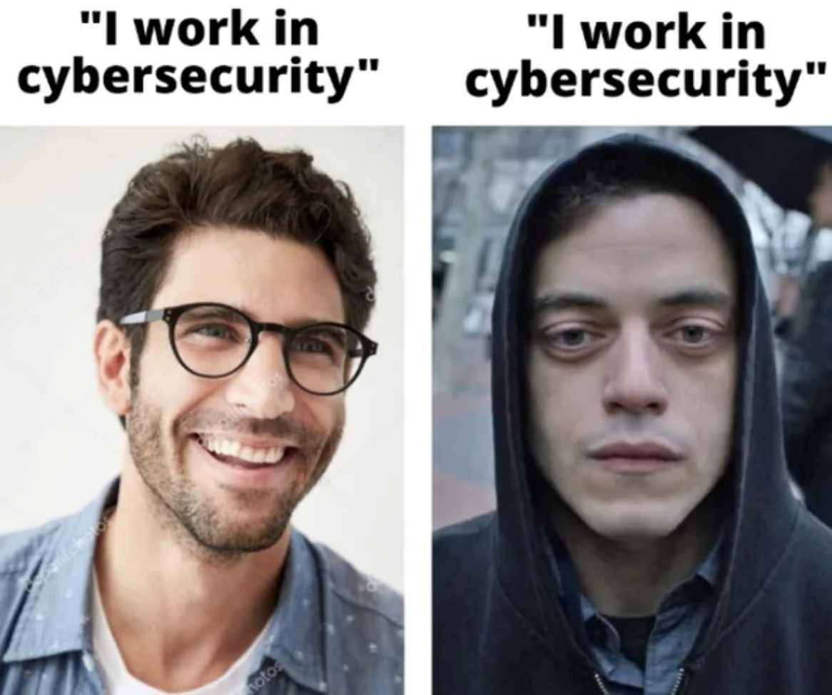 mr roboy - oto "I work in cybersecurity" "I work in cybersecurity"