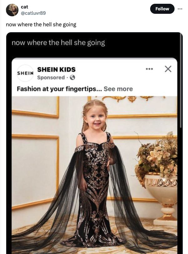 formal wear - cat now where the hell she going now where the hell she going Shein Shein Kids Sponsored. Fashion at your fingertips... See more