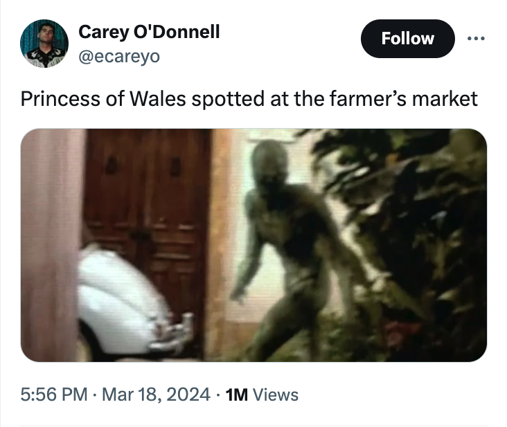 signs movie alien - Carey O'Donnell Princess of Wales spotted at the farmer's market 1M Views