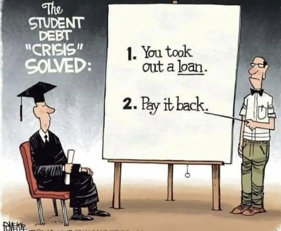 cartoon - Neke The Student Debt