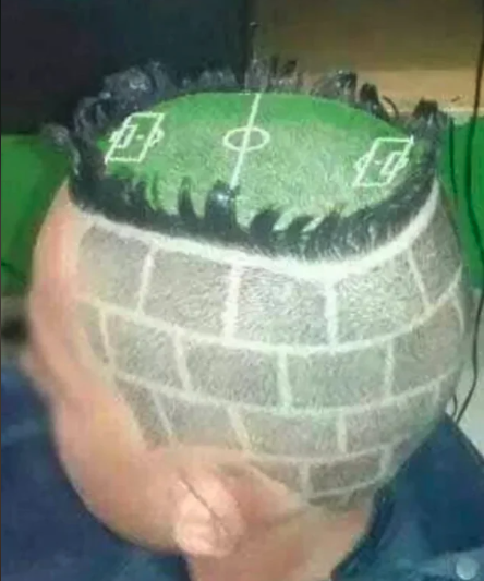 soccer ball haircut