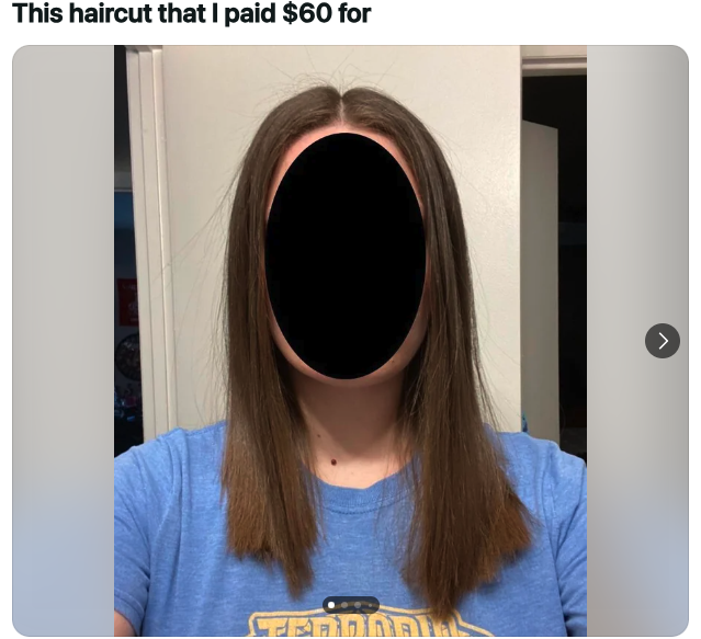 long hair - This haircut that I paid $60 for Tedddas