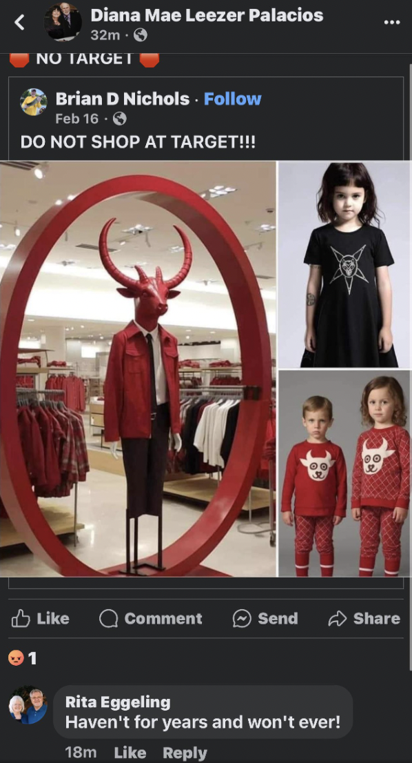 target devil mannequin - Diana Mae Leezer Palacios 32m No Target Brian D Nichols Feb 16. Do Not Shop At Target!!! Comment Send Rita Eggeling Haven't for years and won't ever! 18m