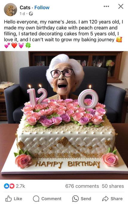 buttercream - Cats. 1d. Hello everyone, my name's Jess. I am 120 years old, I made my own birthday cake with peach cream and filling, I started decorating cakes from 5 years old, I love it, and I can't wait to grow my baking journey. 12 Hapipy Birthday Co