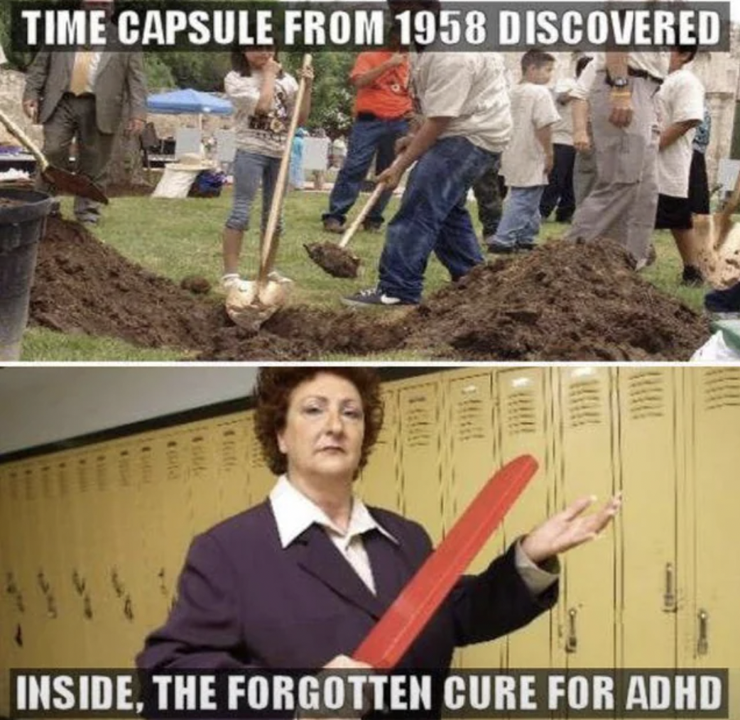 photo caption - Time Capsule From 1958 Discovered Inside, The Forgotten Cure For Adhd