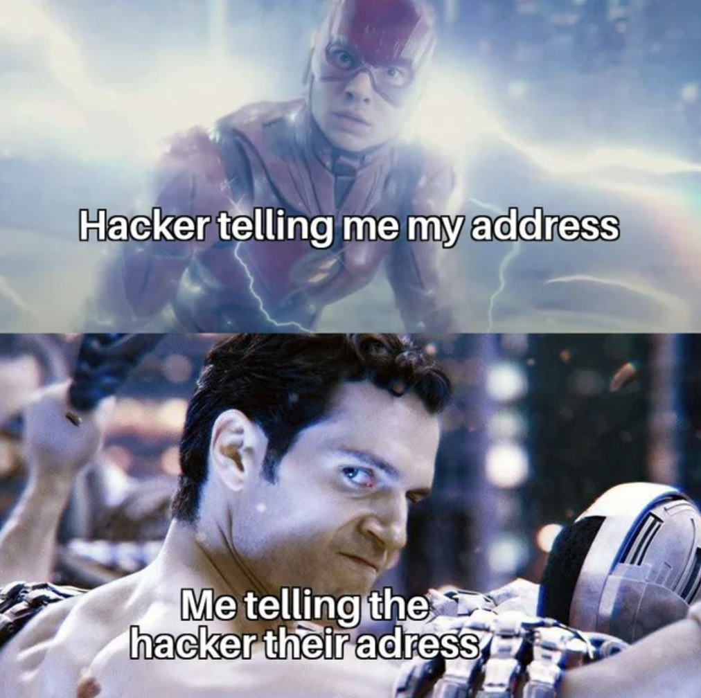city of mist meme - Hacker telling me my address Me telling the hacker their adress
