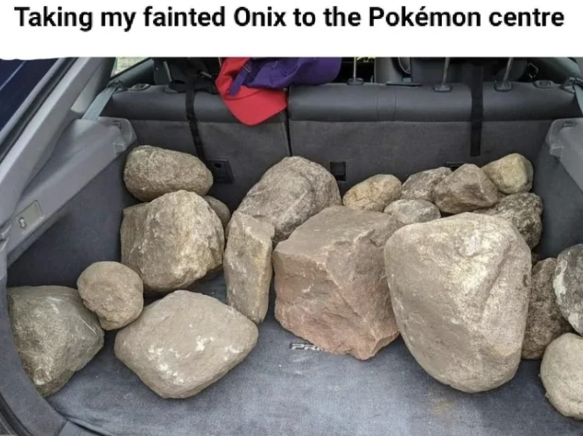pokemon fainted onyx - Taking my fainted Onix to the Pokmon centre