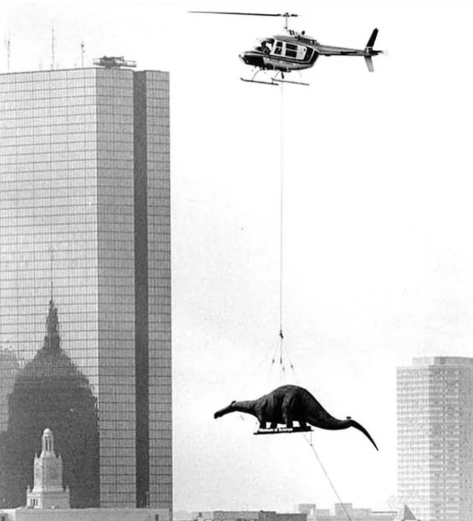 dinosaur helicopter boston