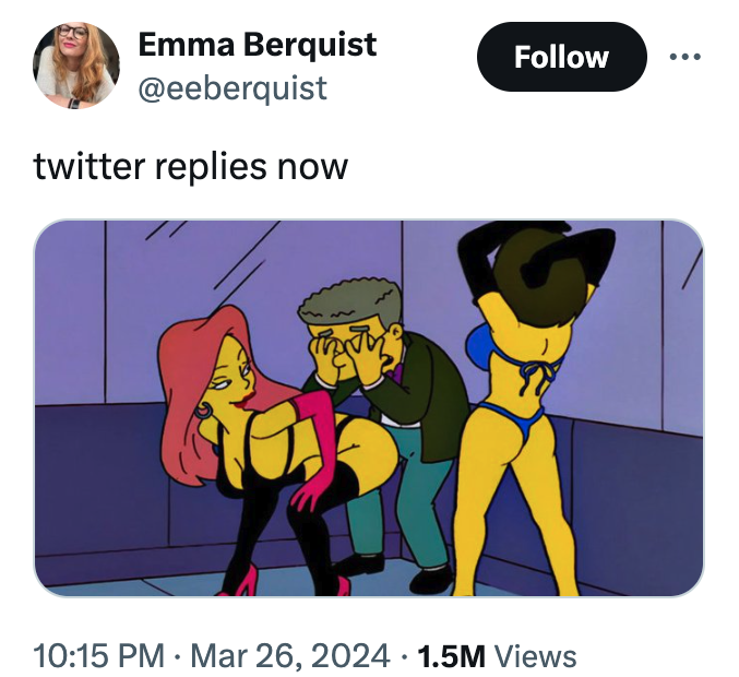 whats pron - Emma Berquist twitter replies now 1.5M Views