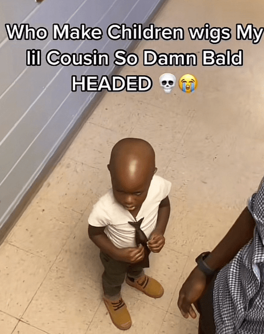 toddler - Who Make Children wigs My lil Cousin So Damn Bald Headed