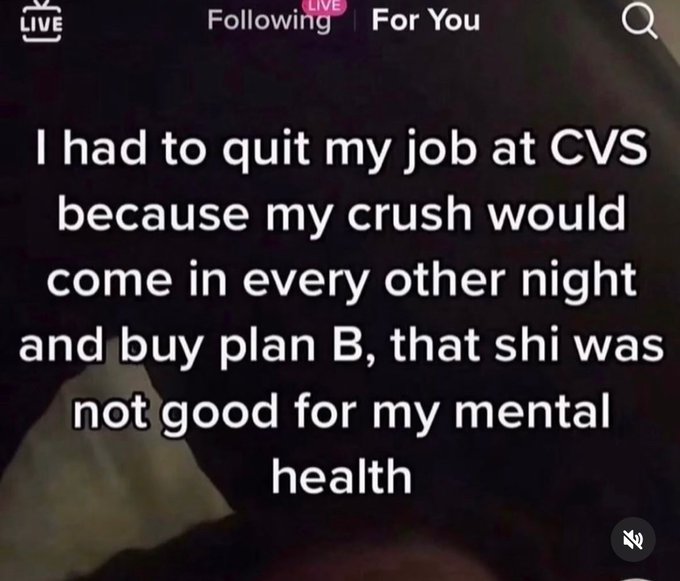screenshot - Live ing For You I had to quit my job at Cvs because my crush would come in every other night and buy plan B, that shi was not good for my mental health 5