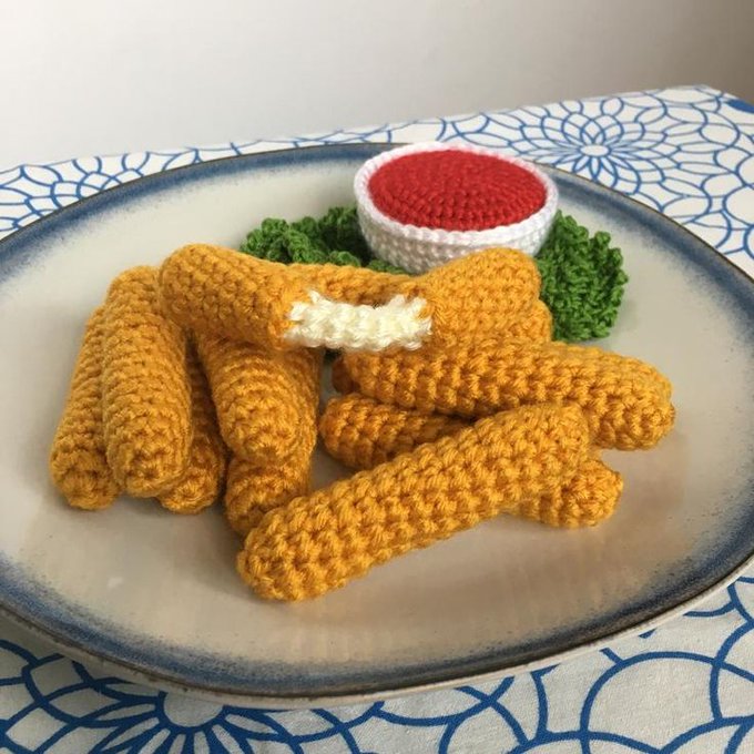 mozzarella sticks crochet