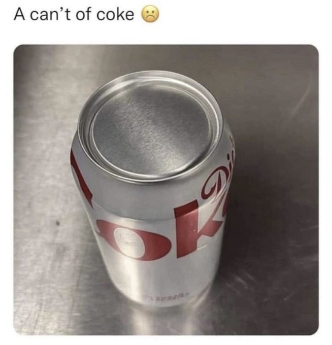 cant of coke - A can't of coke