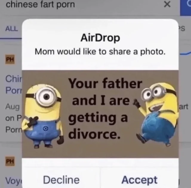 airdrop cursed - chinese fart porn All AirDrop Ph Chin Porn Aug on P Porn Mom would to a photo. Your father and I are 4 getting a divorce. Ph Voy Decline Accept S art