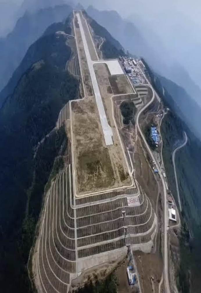 airport on mountain china