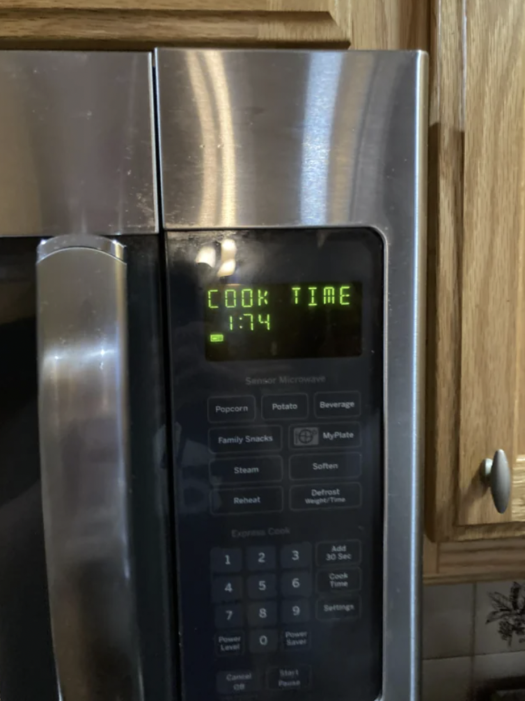 My microwave can go over a minute.