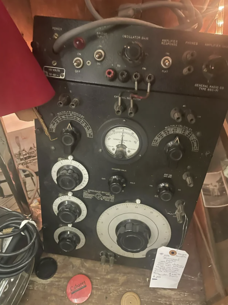 Found this machine at an antique store, labeled "Dimensional Portal Activator."