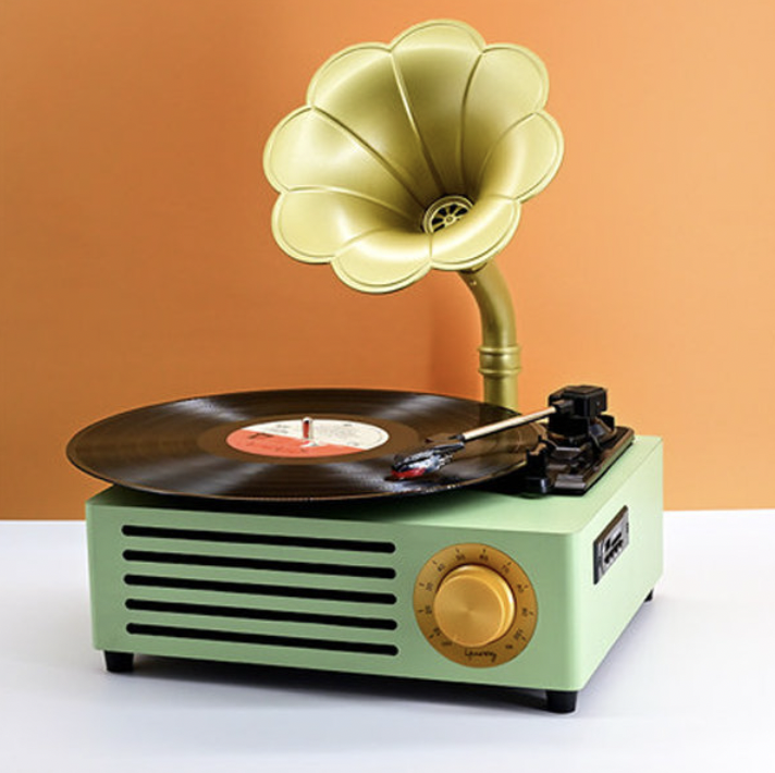 old school record player
