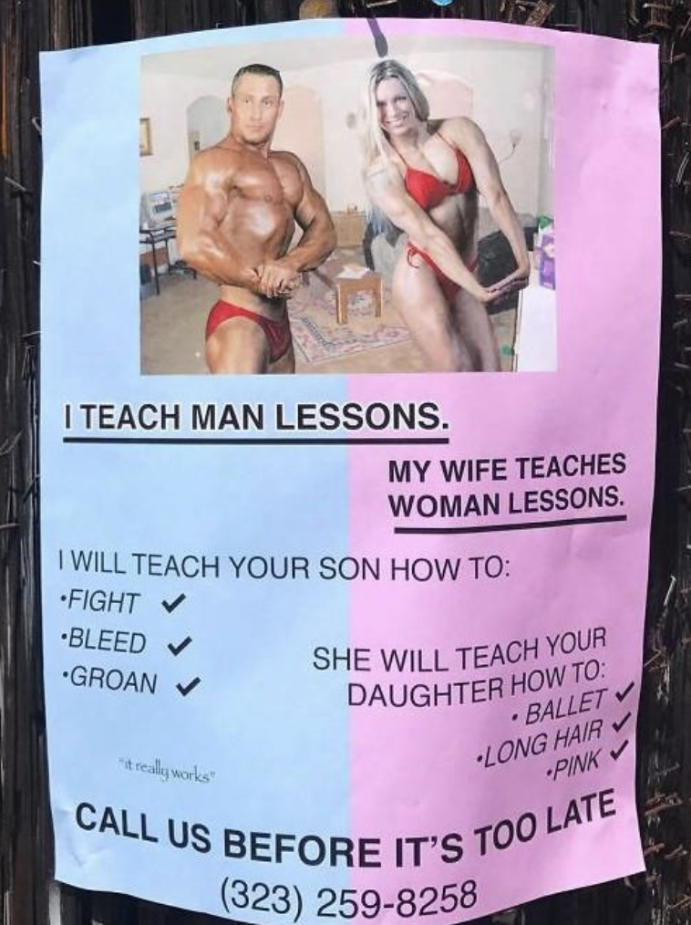 teach man lessons meme - I Teach Man Lessons. My Wife Teaches Woman Lessons. I Will Teach Your Son How To Fight Bleed Groan "amaly works She Will Teach Your Daughter How To Ballet Long Hair Pink Call Us Before It'S Too Late 323 2598258