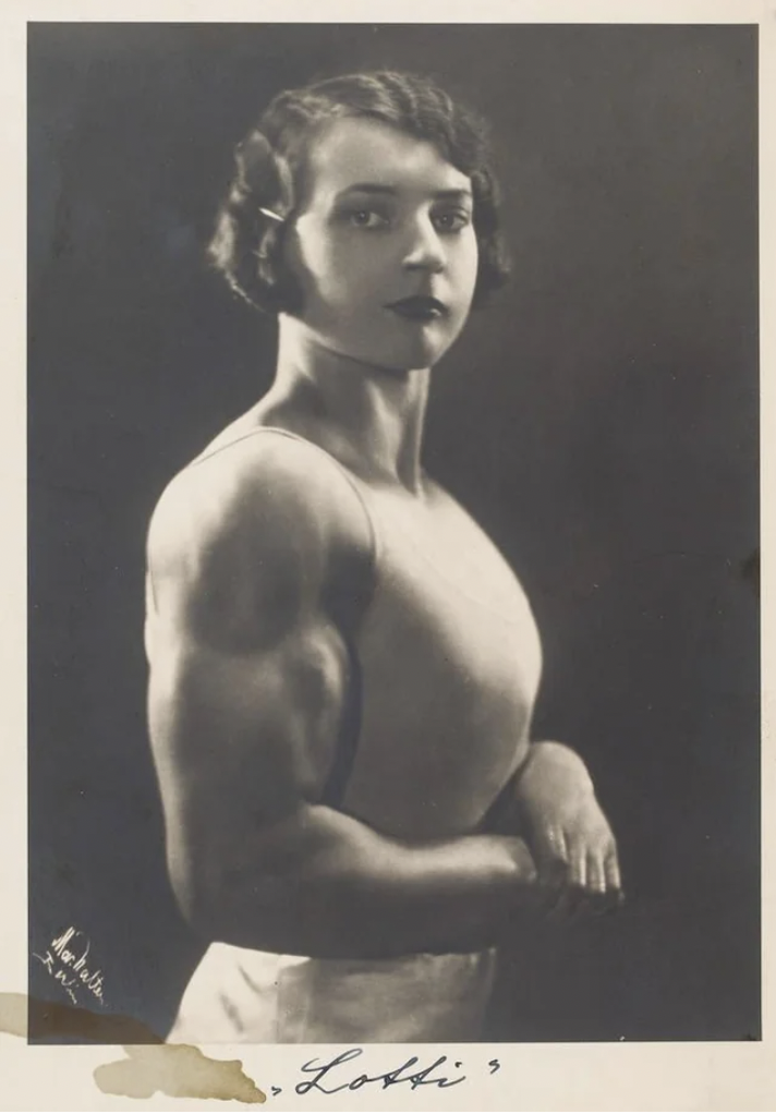 Luisa Leers, aka Martha Luise Krökel 1909-1997. Aerealist, Acrobat and early figure in womens fitness from Hesse Germany.
