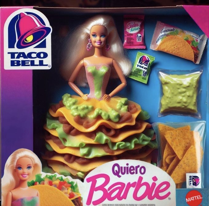 play-doh - Taco Bell Cocke Ir Tako Cuacuate Quiero Barbie Desa Mattel