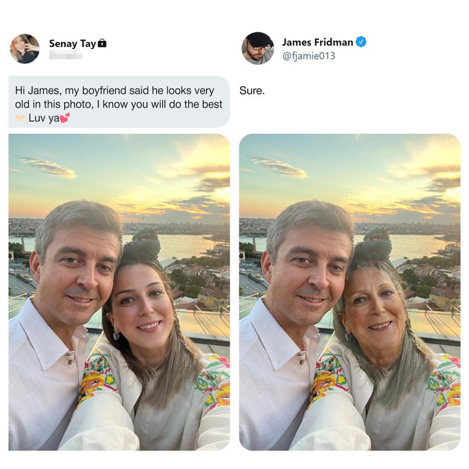 james fridman photoshop - Senay Tayn Hi James, my boyfriend said he looks very old in this photo, I know you will do the best Luv ya Sure. James Fridman