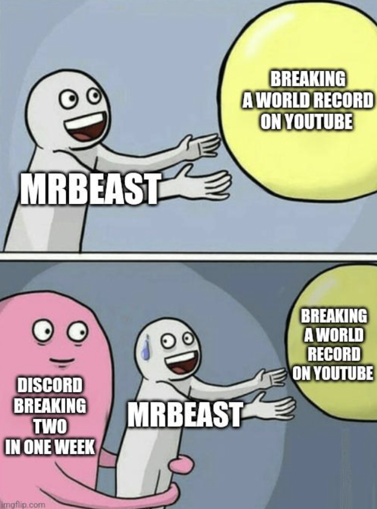 nnevvy memes - Mrbeast Breaking A World Record On Youtube Discord Breaking Two In One Week Mrbeast Breaking A World Record On Youtube