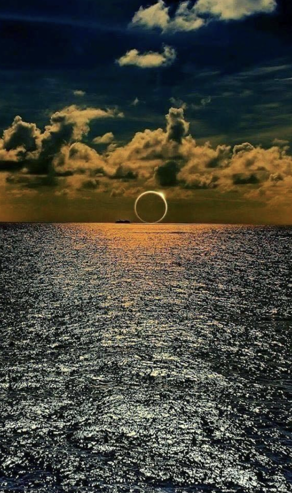 total eclipse sunset