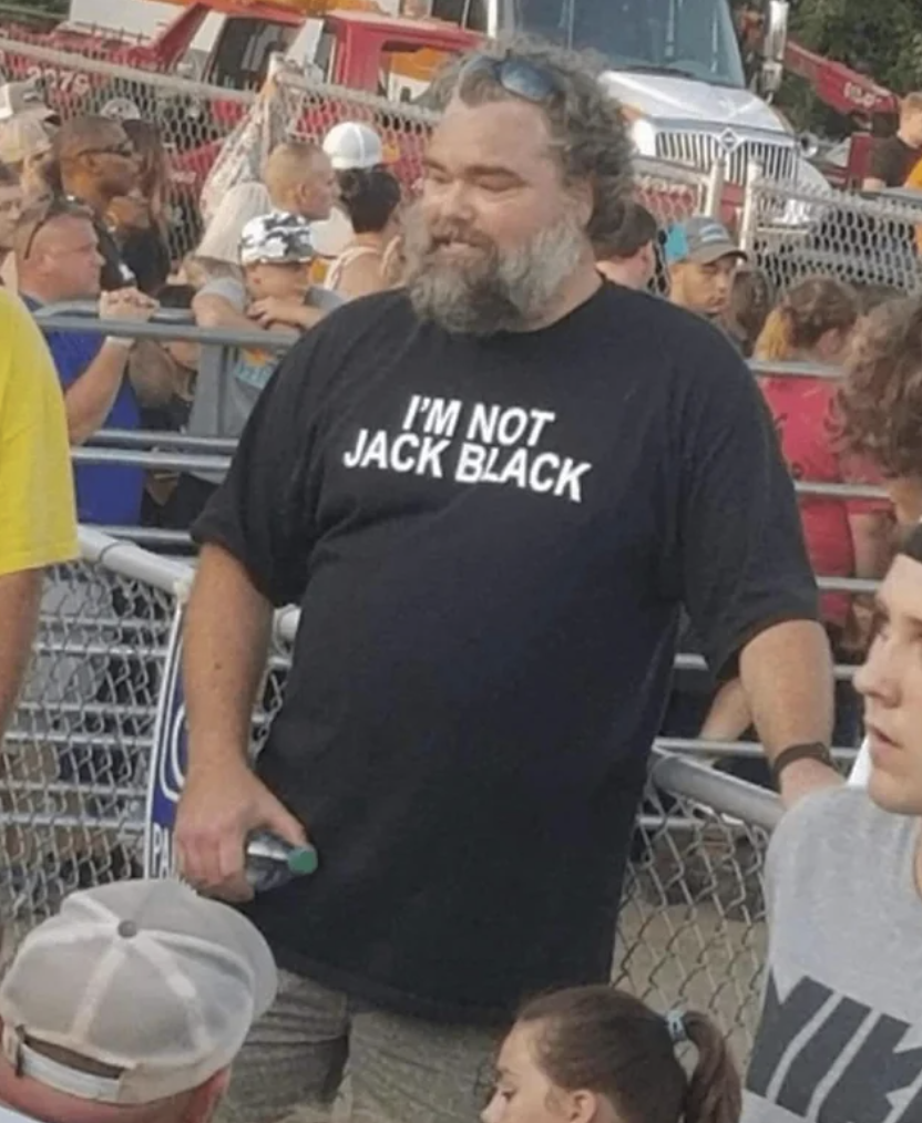 funny cursed shirts - I'M Not Jack Black