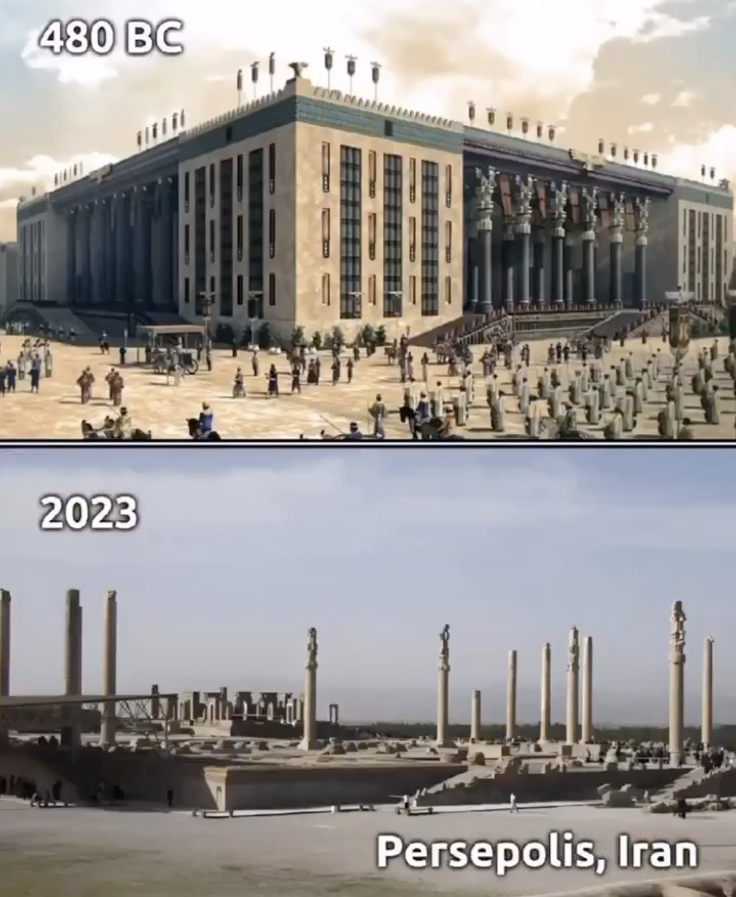 24 Historical Photos of Ancient Cities Then Vs. Now