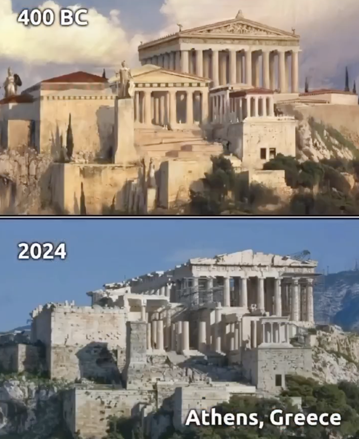 24 Historical Photos of Ancient Cities Then Vs. Now