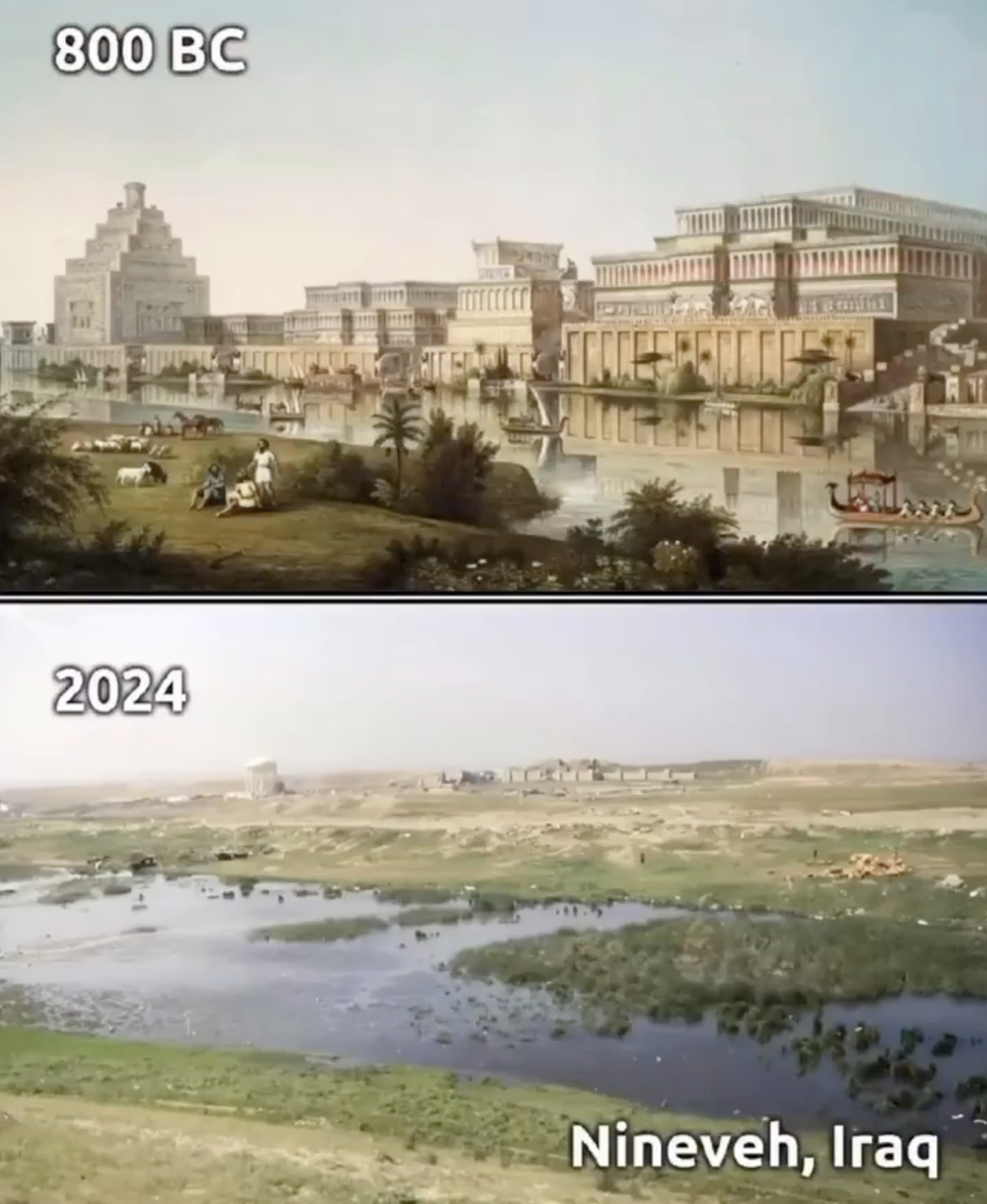 24 Historical Photos of Ancient Cities Then Vs. Now