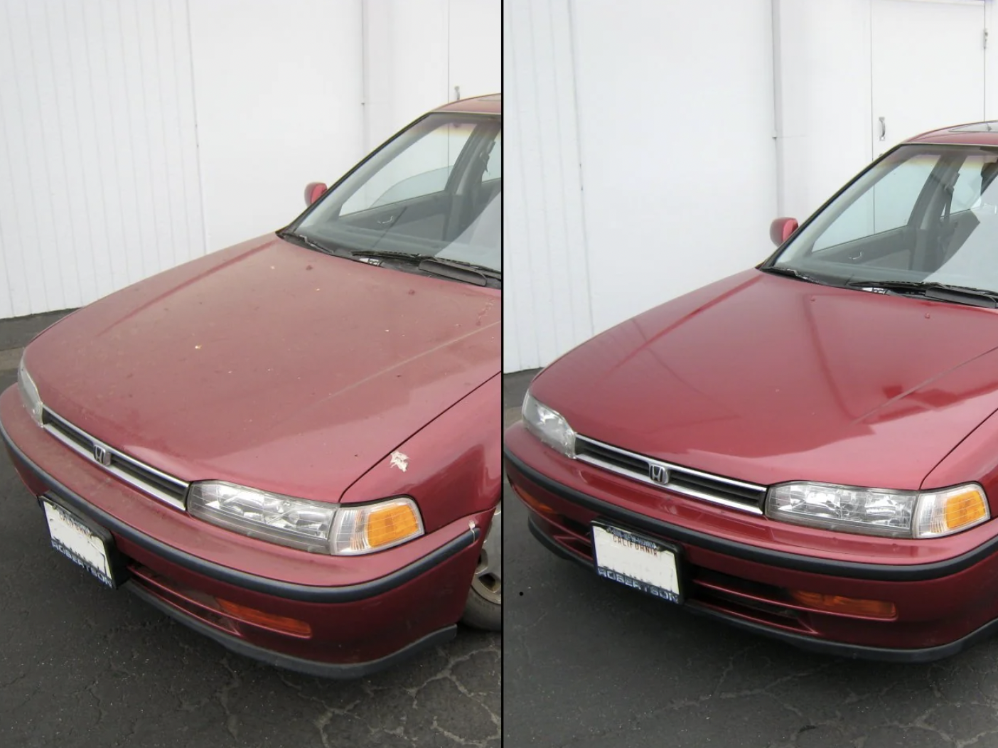 car deailing before and after