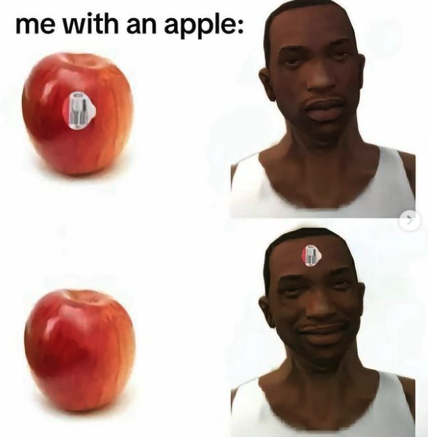 mcintosh - me with an apple