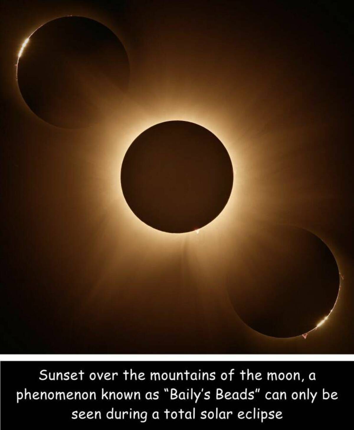 moon - Sunset over the mountains of the moon, a phenomenon known as
