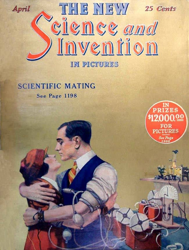 science and invention magazine - April The New 25 Cents cience and Invention Sciem In Pictures Scientific Mating See Page 1198 In Prizes $12,000.00 For Pictures See Page 1200