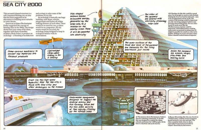 future sea city - Experchitecture Sea City 2000 This pyramidshaped structure is a selfcontained floating in an idea that has been suggested as an alternative to building more suburbs or tower blocks American architect Buckminster Fuller suggested the conc
