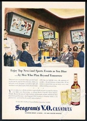 segrams the men who plan beyond tomorrow - Y Enjoy Top News and Sports Events as You Dine ...by Men Who Plan Beyond Tomorrow Seagram's V.O. Canadian