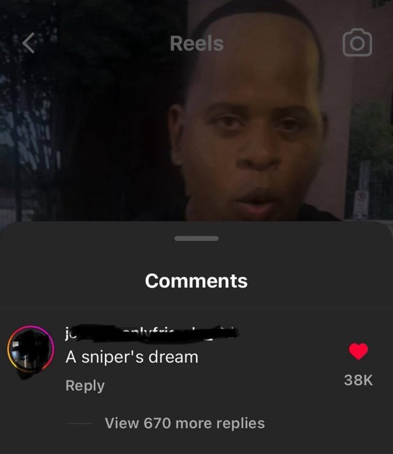 Internet meme - Reels ju ui A sniper's dream View 670 more replies 38K