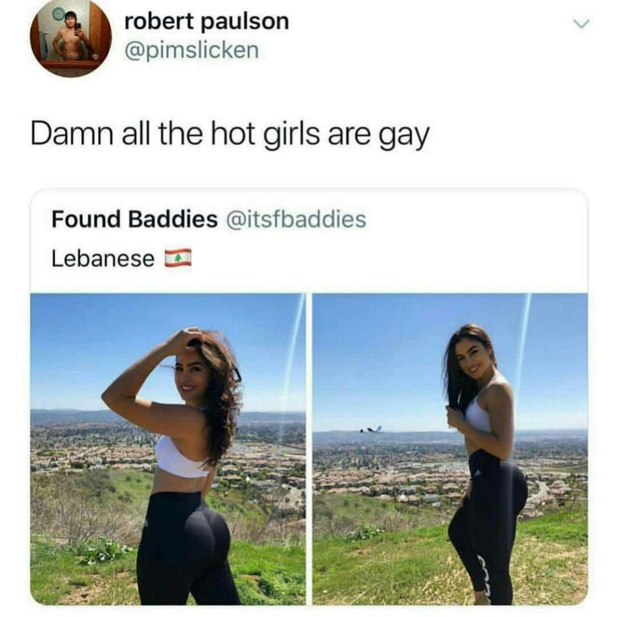 funny - robert paulson Damn all the hot girls are gay Found Baddies Lebanese