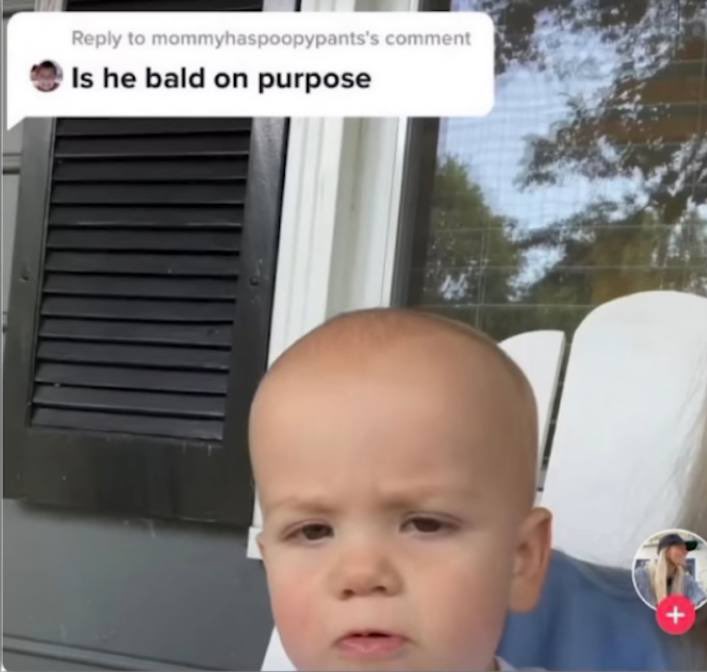 baby - to mommyhaspoopypants's comment Is he bald on purpose
